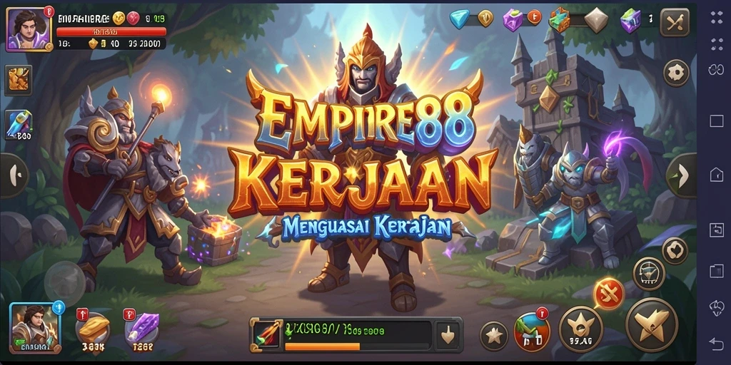 Screenshot gameplay EMPIRE88 menampilkan peperangan strategis yang mendebarkan.
