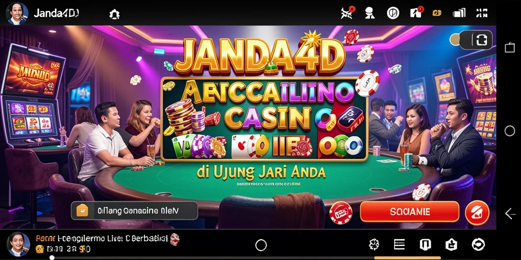 Gambaran permainan langsung yang mendebarkan di JANDA4D.