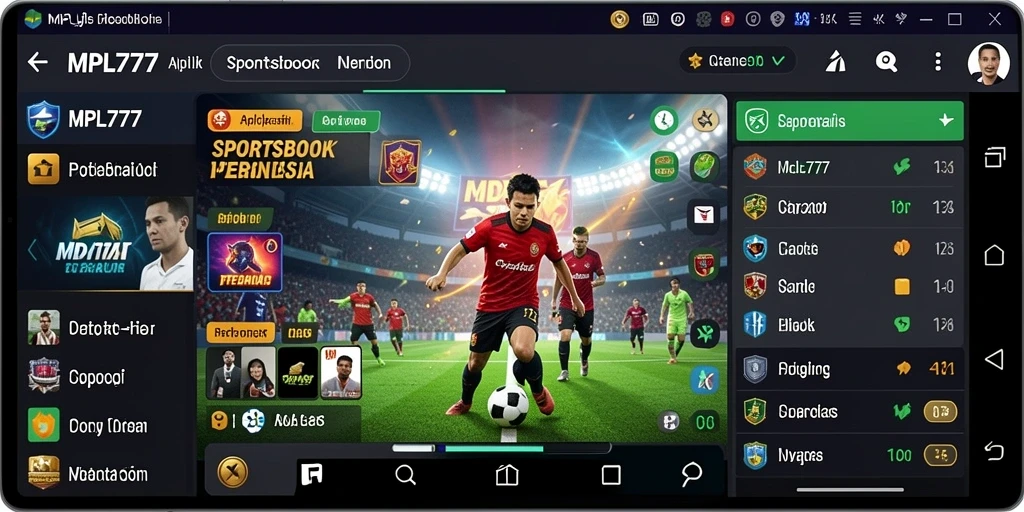 Screenshot MPL777 menampilkan pengalaman taruhan olahraga yang seru.