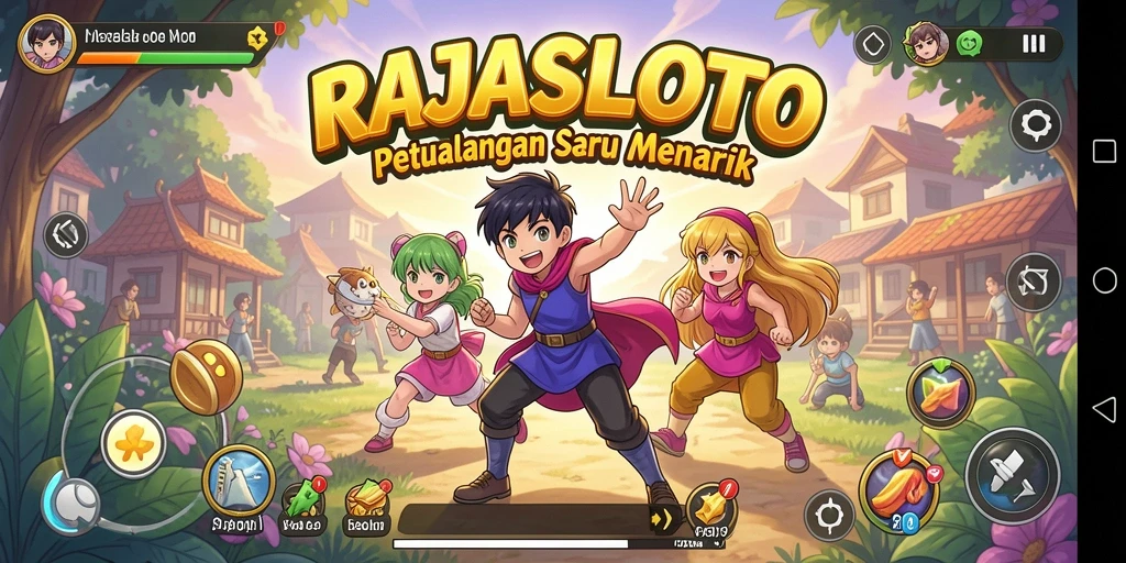 Screenshot RAJASLOTO menampilkan aksi seru dalam game Anime.
