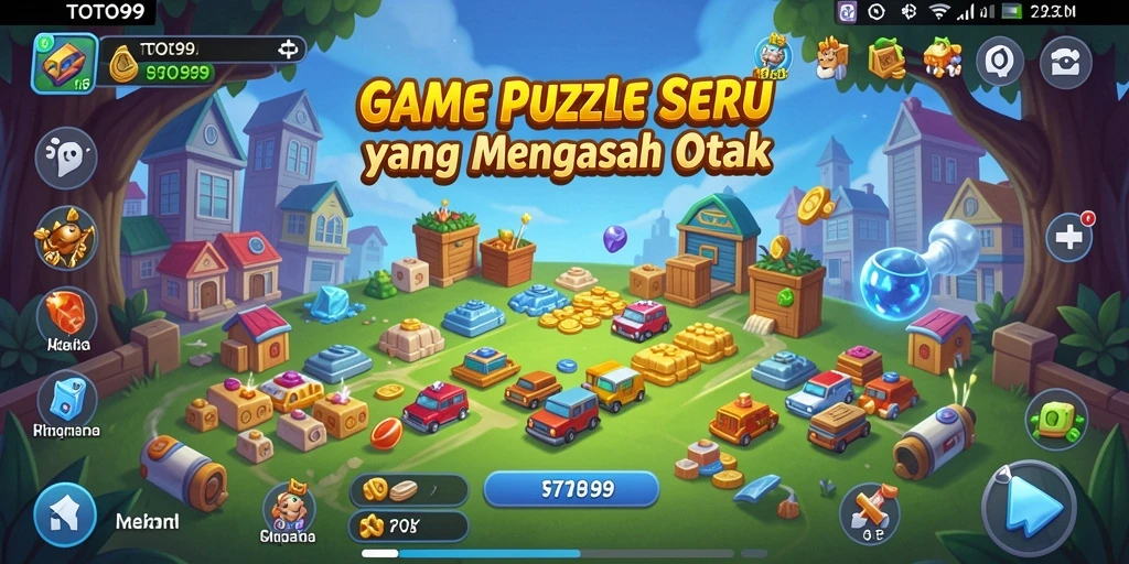 Tangkapan layar utama TOTO99 menunjukkan gameplay Puzzle yang menarik.