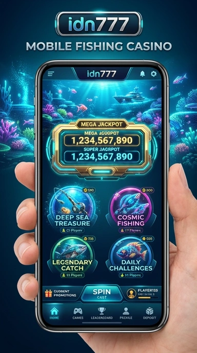 Tampilan utama aplikasi idn777 yang intuitif dan mudah digunakan.